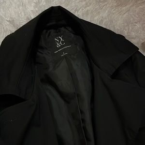Black small long trench coat